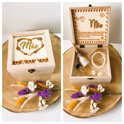 Caixa Mãe ambientador e pulseiras