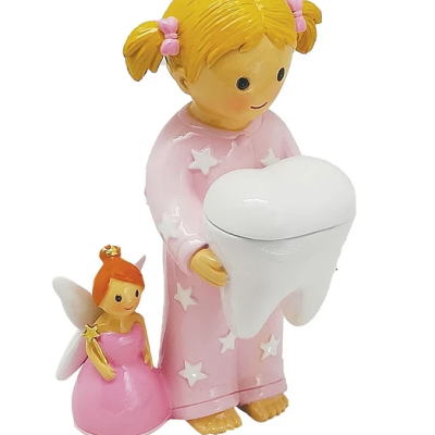Fada dos dentes com Menina (rosa)