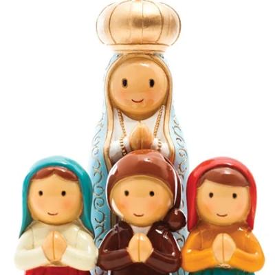 N. Srª. de Fátima e 3 Pastorinhos Grande (21.5cm)