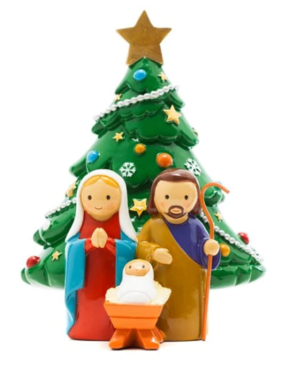 Sagrada Famí­lia com Árvore de Natal