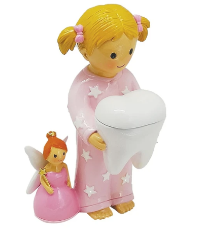 Fada dos dentes com Menina (rosa)