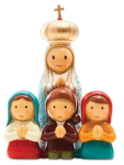 N. Srª. de Fátima e 3 Pastorinhos Média (16.5cm)