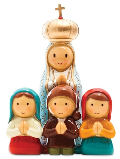 N. Srª. de Fátima e 3 Pastorinhos Grande (21.5cm)