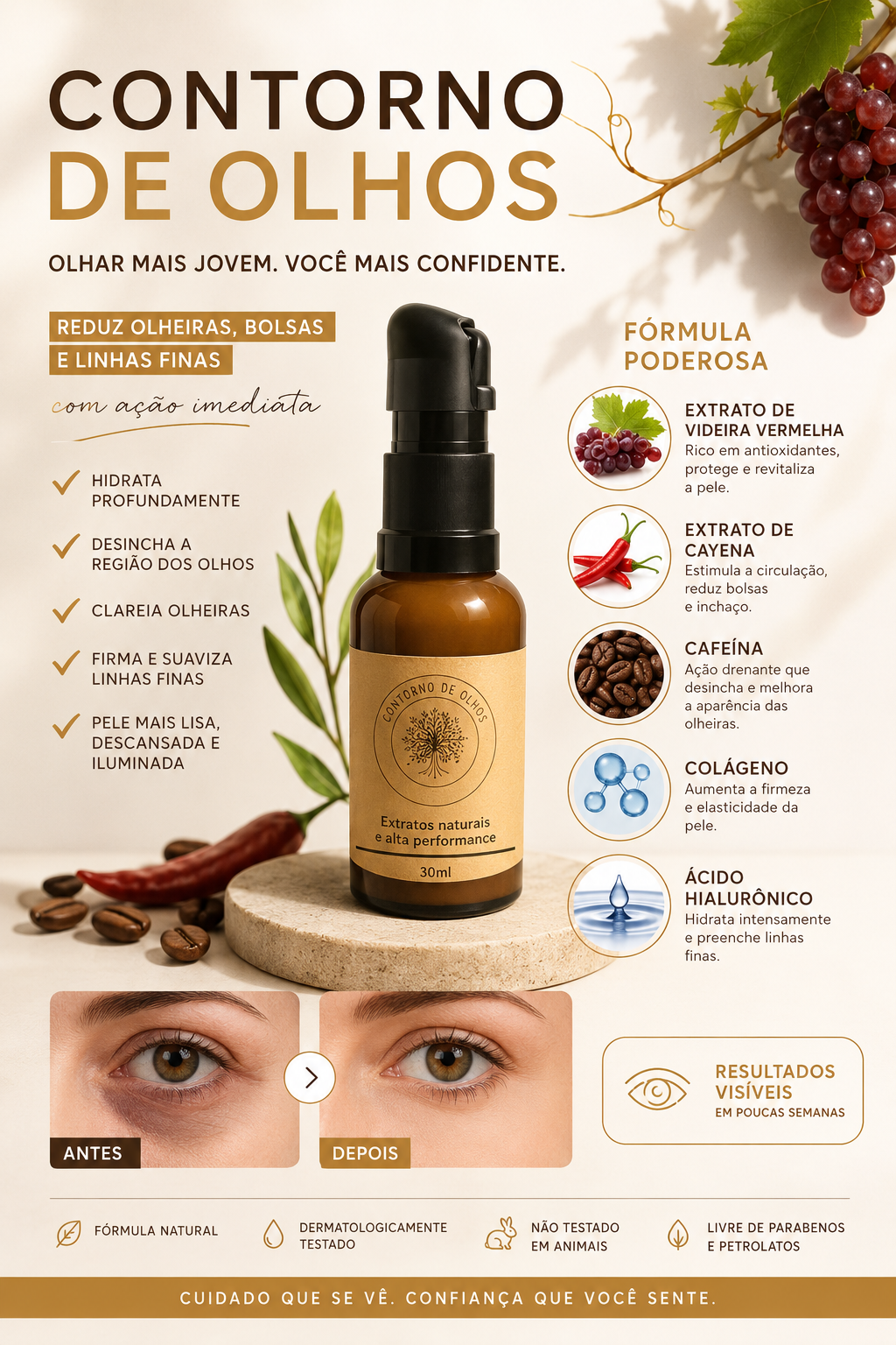 Serum&#x20;Contorno&#x20;de&#x20;Olhos&#x20;Papos&#x20;e&#x20;Rugas
