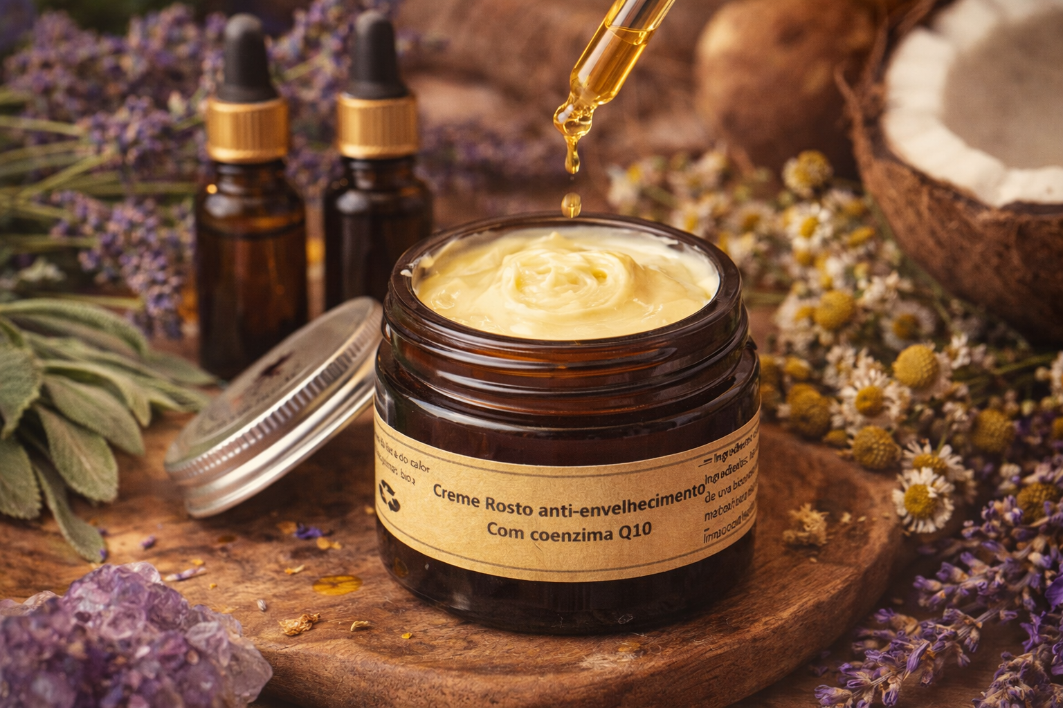 Creme&#x20;Antienvelhecimento&#x20;e&#x20;antioxidante&#x20;com&#x20;Q10