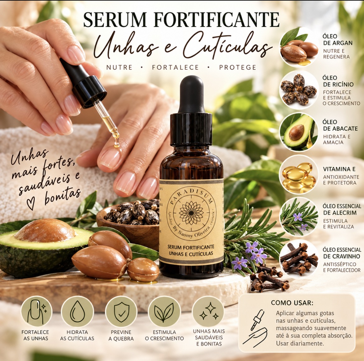 S&#x00E9;rum&#x20;Fortificante&#x20;unhas&#x20;e&#x20;cut&#x00ED;culas
