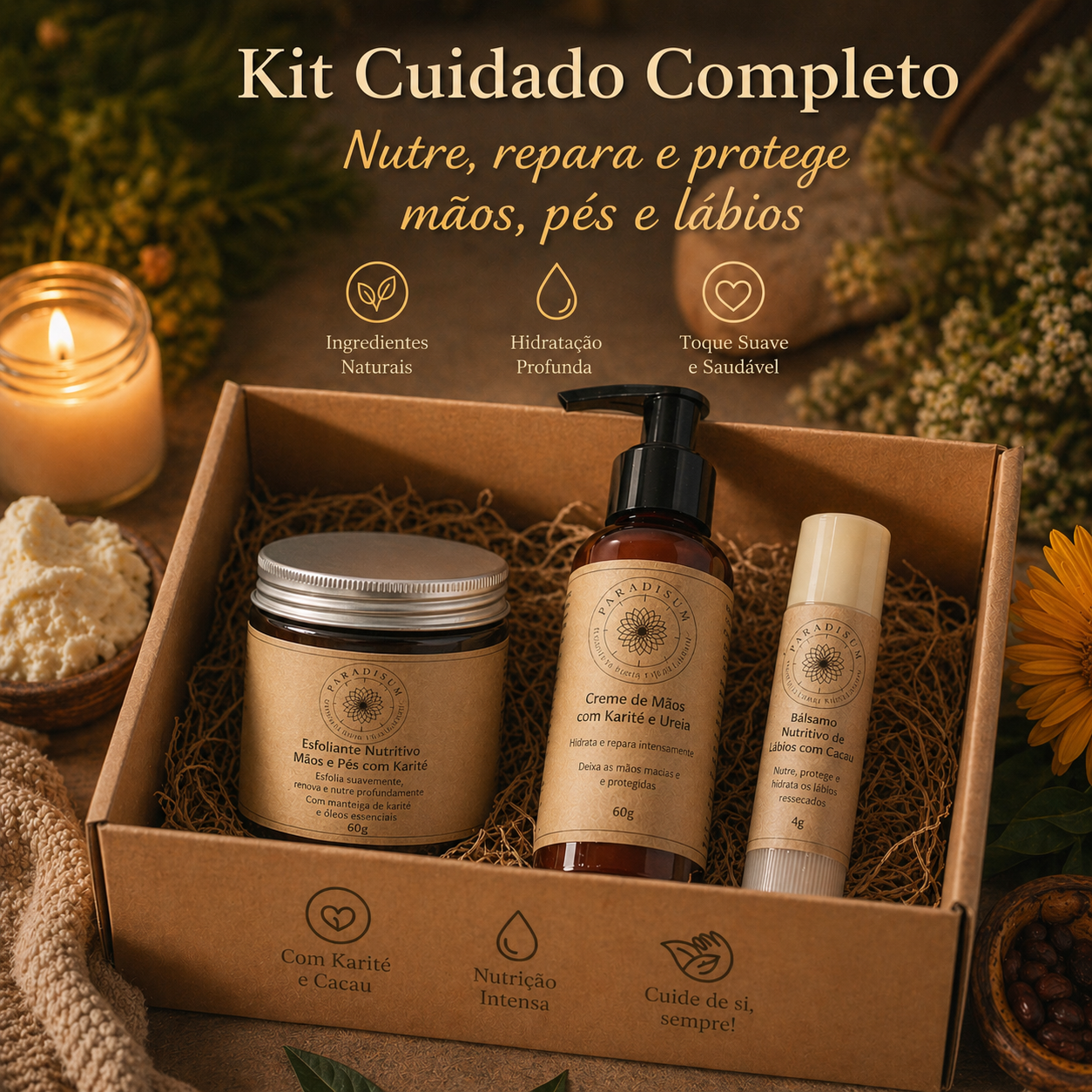 Kit&#x20;Cuidado&#x20;essencial&#x20;ma&#x00F5;s,&#x20;p&#x00E9;s&#x20;e&#x20;l&#x00E1;bios