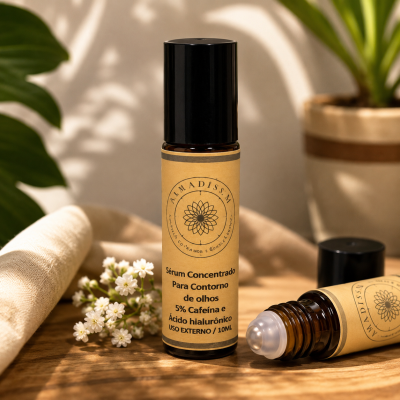Sérum Concentrado para Contorno dos Olhos – 5% Cafeína + Ácido Hialurônico