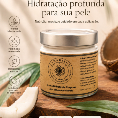 Creme Corporal coco e ureia