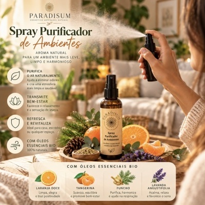 Spray Purificador ambientes e protetor