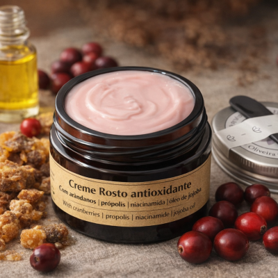 Creme Rosto antioxidante Cranberry