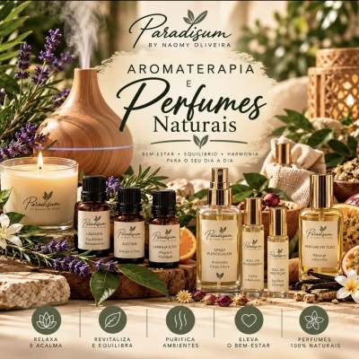 Aroma terapia e perfumes naturais