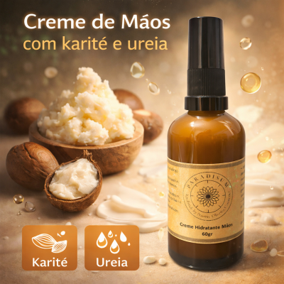 Creme hidratante Mãos com manteiga de Karite