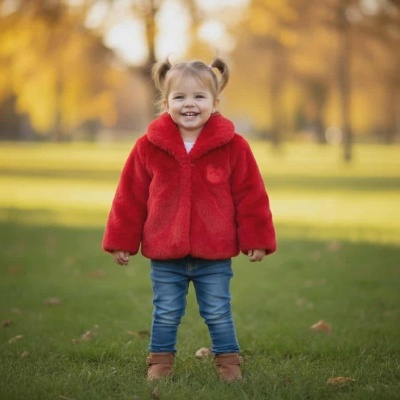 Casaco de Pelo curto de  Menina 12 meses aos 36 meses