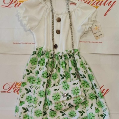 Vestido com Carteira manda Curta