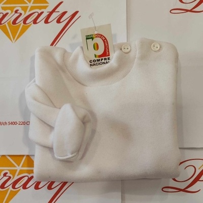 Camisolas Básicas Cardadas (6 meses aos 36 meses)