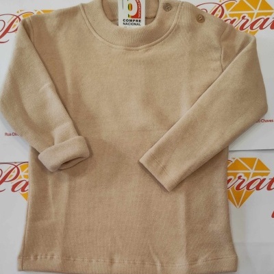 Camisolas Básicas Cardadas (6 meses aos 36 meses)