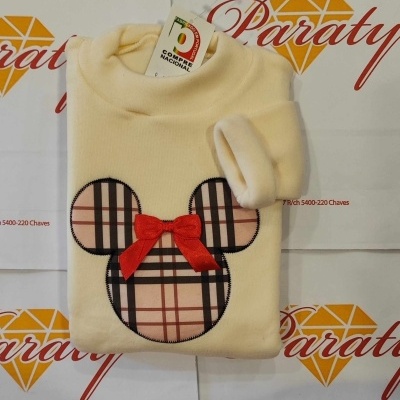 Camisolas Cardadas Gola Alta 2 anos aos 14 anos