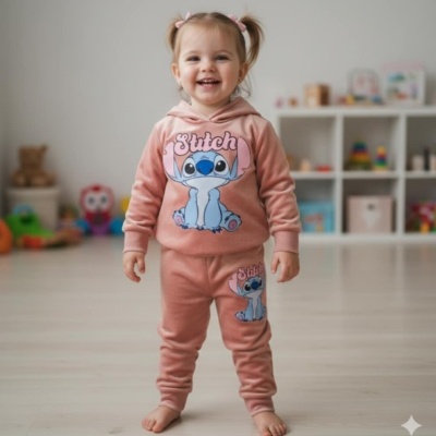 Fatos de treino de veludo de menina