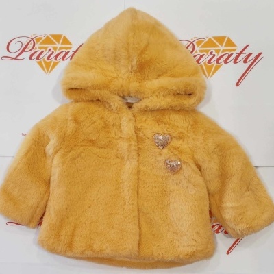 Casaco de Pelo Menina com carapuço