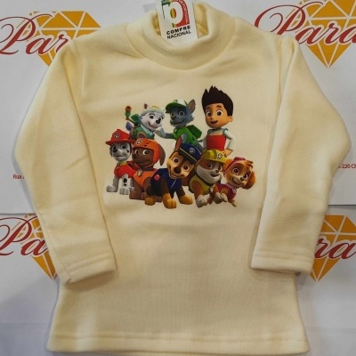 Camisolas Cardadas Gola Alta 2 anos aos 14 anos