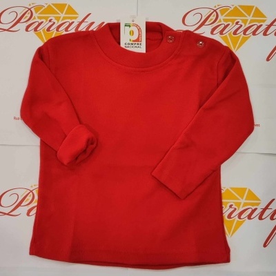 Camisolas Básicas Cardadas (6 meses aos 36 meses)