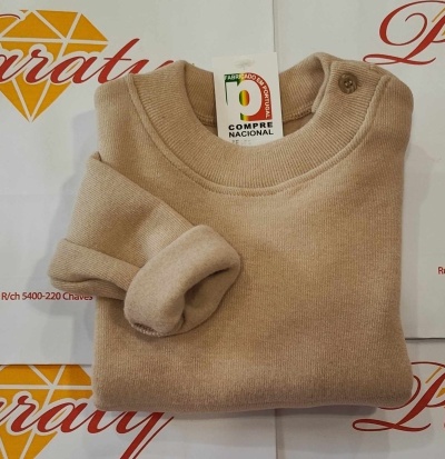 Camisolas Básicas Cardadas (6 meses aos 36 meses)