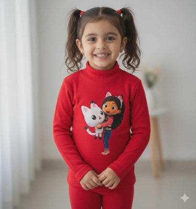 Camisolas Cardadas Gola Alta 2 anos aos 14 anos