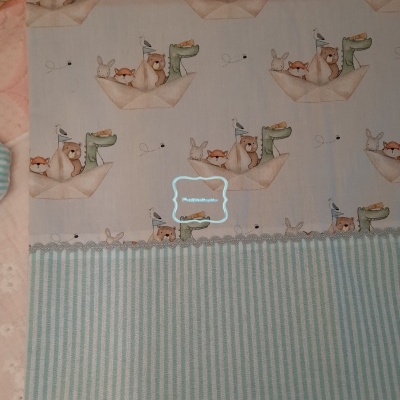 Mantinha Barquinho de papel