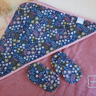 Toalha de banho rosa