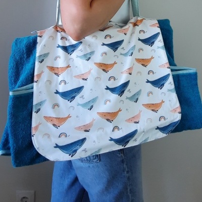 Toalha de praia Baleias