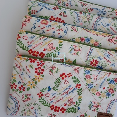 Bolsinha multiusos padrão «Lenço dos Namorados»