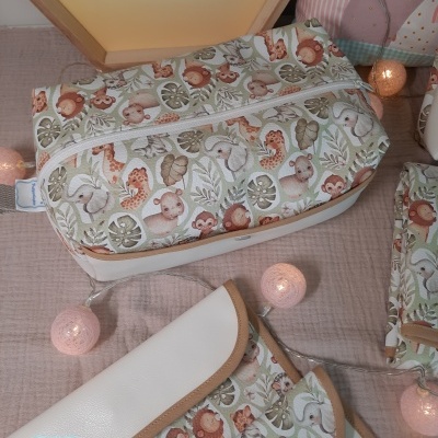 Bolsa necessaire Animais da Selva