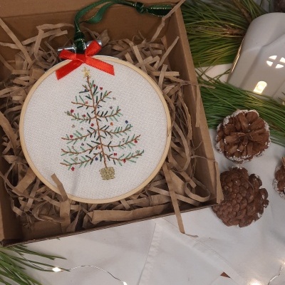 Bordado Pinheiro de Natal