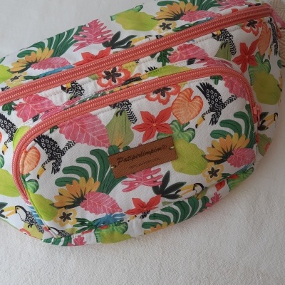 Bolsa de cintura estampado tropical 1