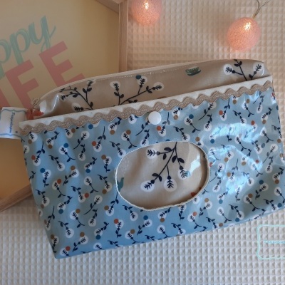 Porta-toalhitas e fraldas Passarinhos e raposa