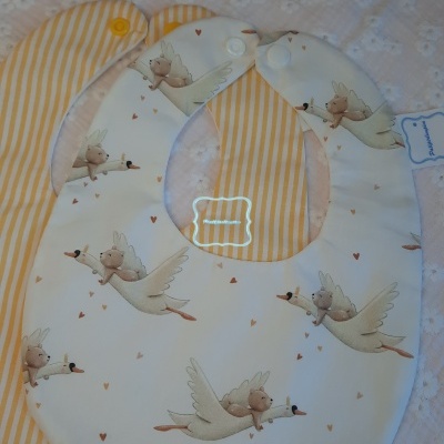 Babete Cegonha e ursinho