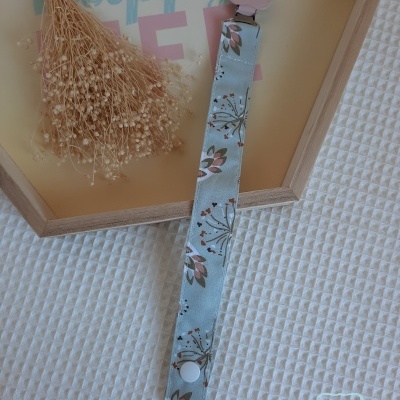 Porta-chupeta verde água