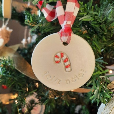 Enfeite «Feliz Natal»