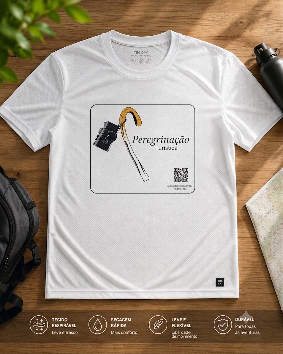 T-Shirt Técnica Oficial da Peregrinação Turística T-Shirt Técnica Oficial da Peregrinação Turística