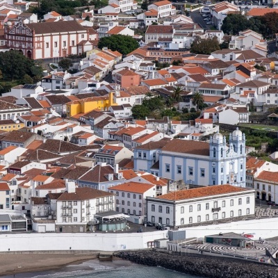 Cidade de Angra do Heroísmo vista do Monte Brasil