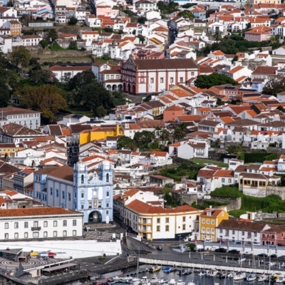 Cidade de Angra do Heroísmo vista do Monte Brasil