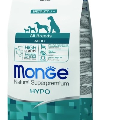 MONGE CÃO ADULTO HYPO- SALMÃO & ATUM- 2,5Kg