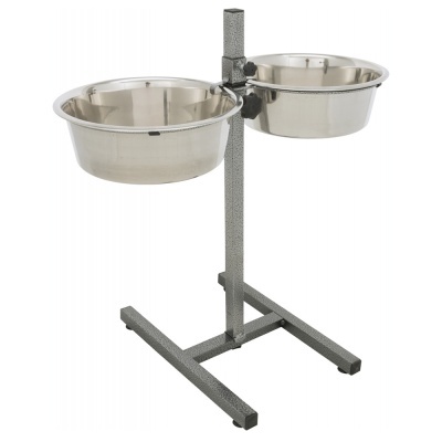 TRIXIE SUPORTE DUPLO REGULÁVEL COM 2 GAMELAS