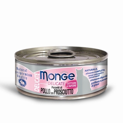 MONGE DELICATE GATO- FRANGO & PRESUNTO- 80gr