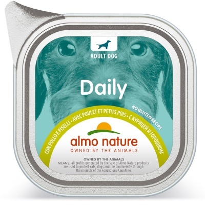 "ALMO NATURE" DOG DAILY - FRANGO E ERVILHAS- 100gr