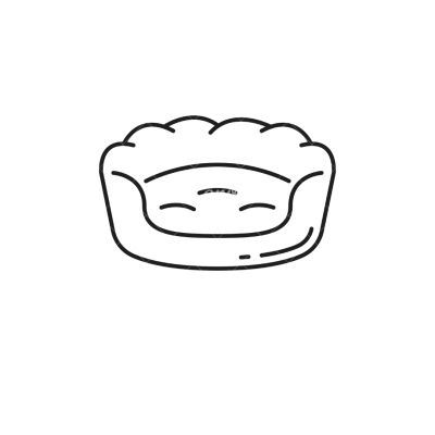 Camas, mantas e casotas