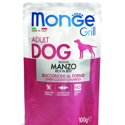 MONGE GRILL CÃO ADULTO VACA- 100gr