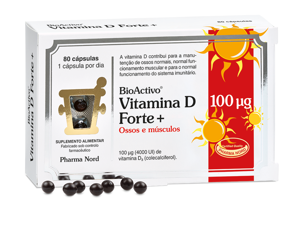 BioActivo Vitamina D Forte + 80 cápsulas BioActivo Vitamina D Forte + 80 cápsulas