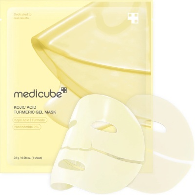 Medicube – Kojic Acid Turmenic Brightening Gel Mask, 4 máscaras